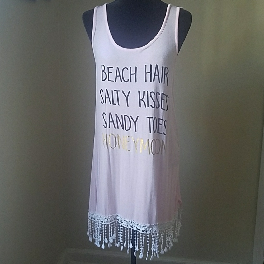 Pink honeymoon cover up